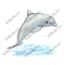 Dolphin Watercolor Art Print Baby Dolphin Swimming Nursery Animals Baby Animals Underwater Ocean Animal Baby Room Decor Dolphin Gift Artwork product 1